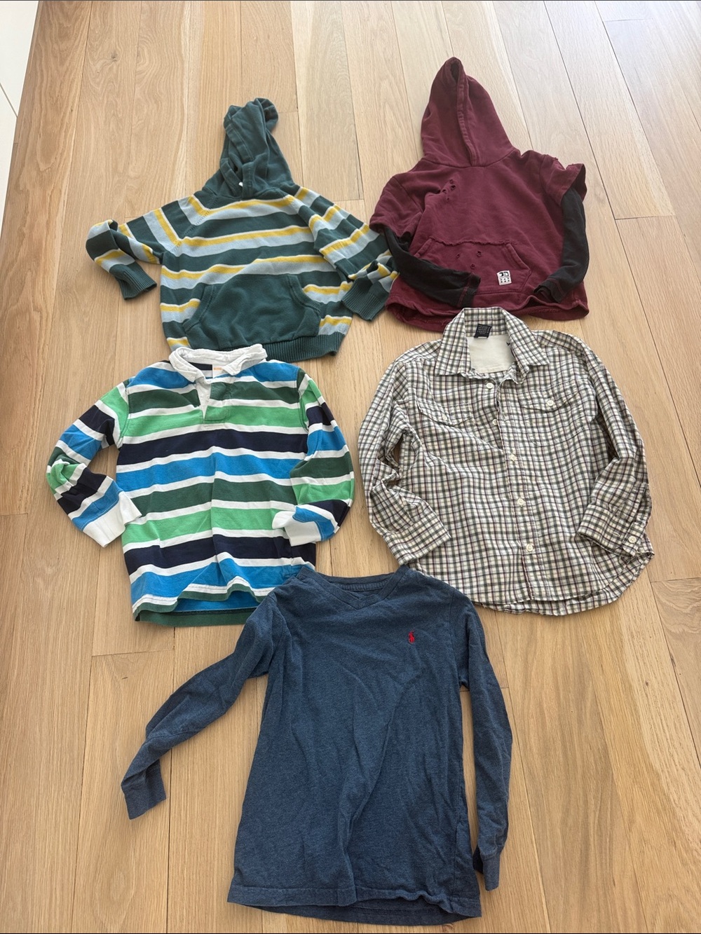 Lot boys Long Sleeve Shirts Hoodies Sweaters Shirts  Hanna Andersson 6/7